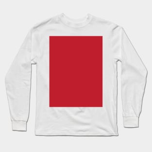 Pretty Simple Solid Dark Red Long Sleeve T-Shirt